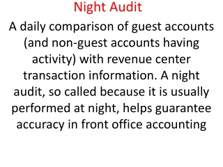 night audit