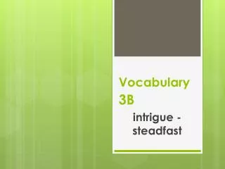 vocabulary 3b