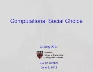 computational social choice