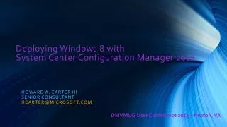 deploying windows 8 with system center configuration manager 2012