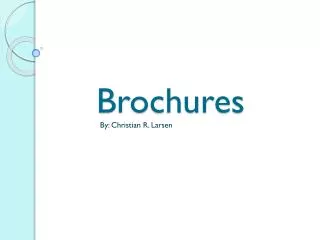 brochures