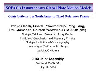 sopac s instantaneous global plate motion model